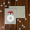 image Snowflake Wreath Christmas Card Sixth Alternate Image