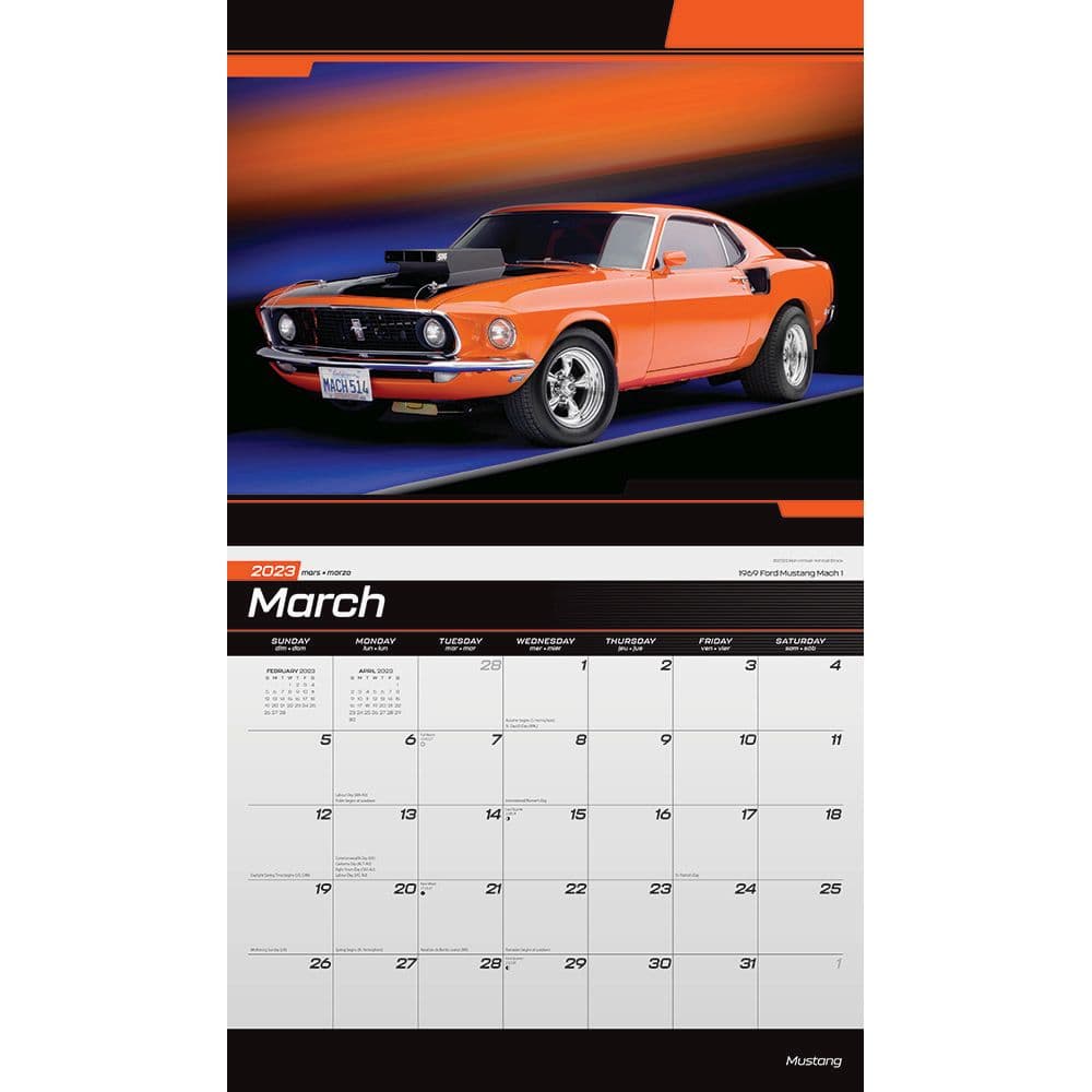 Mustang 2023 Deluxe Wall Calendar - Calendars.com