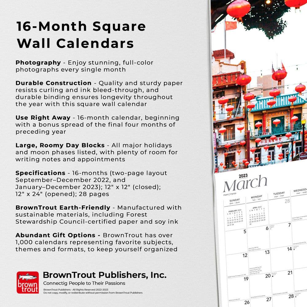 San Francisco 2023 Wall Calendar - Calendars.com