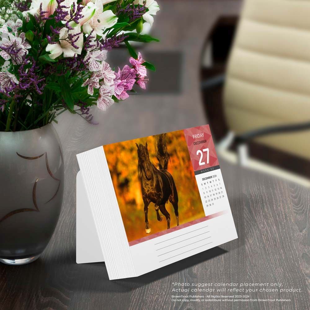 Horse Lovers 2024 Desk Calendar Third Alternate  Image width=&quot;1000&quot; height=&quot;1000&quot;