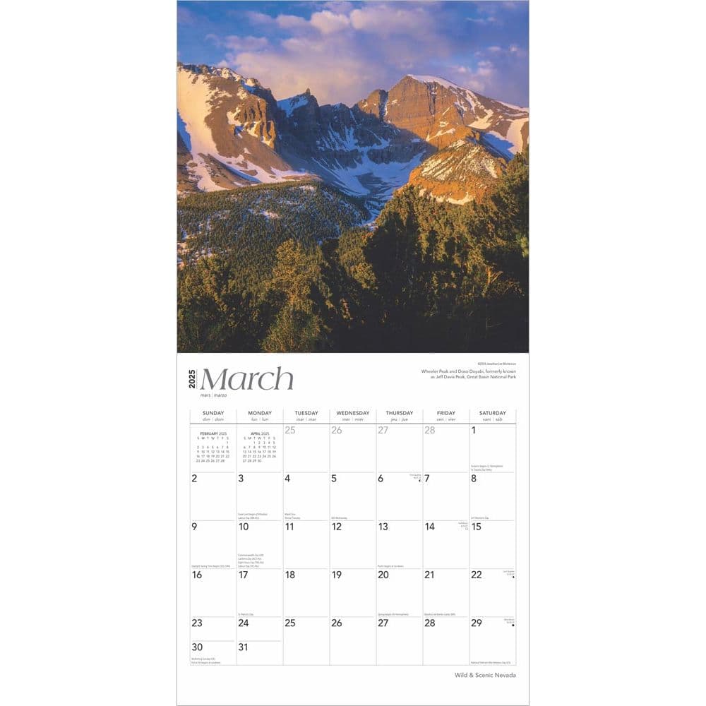 Nevada Wild and Scenic 2025 Wall Calendar Fourth Alternate Image width=&quot;1000&quot; height=&quot;1000&quot;