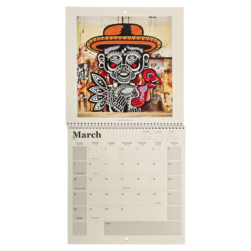 Street Art Square 2027 Wall Calendar Fourth Alternate Image