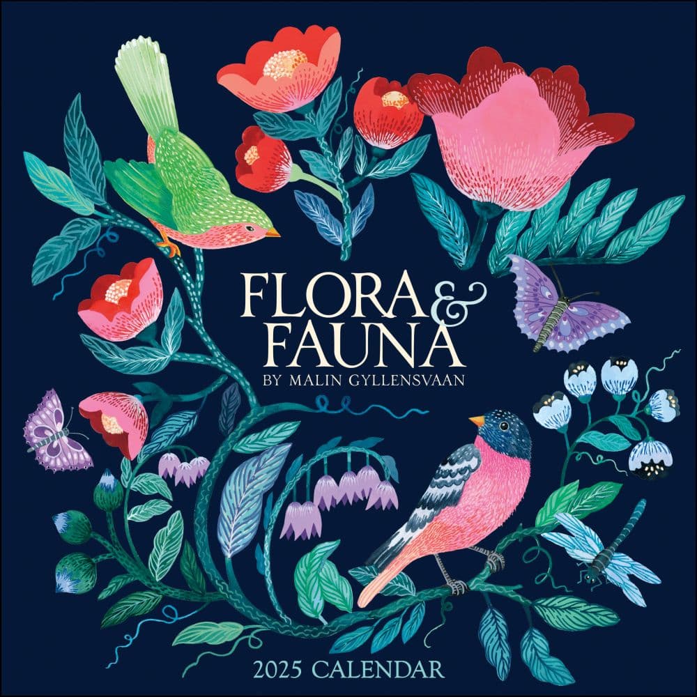 Flora and Fauna 2025 Wall Calendar