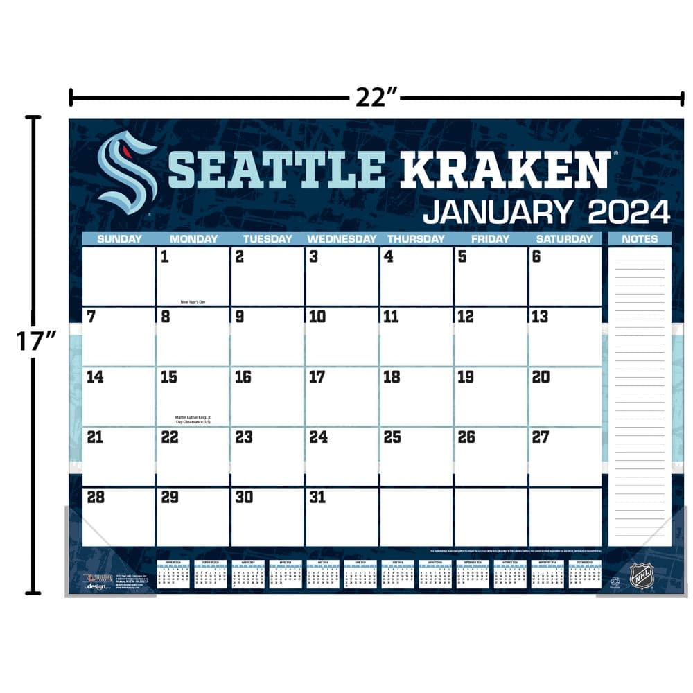 Seattle Kraken 2024 Desk Pad Fourth Alternate Image width=&quot;1000&quot; height=&quot;1000&quot;