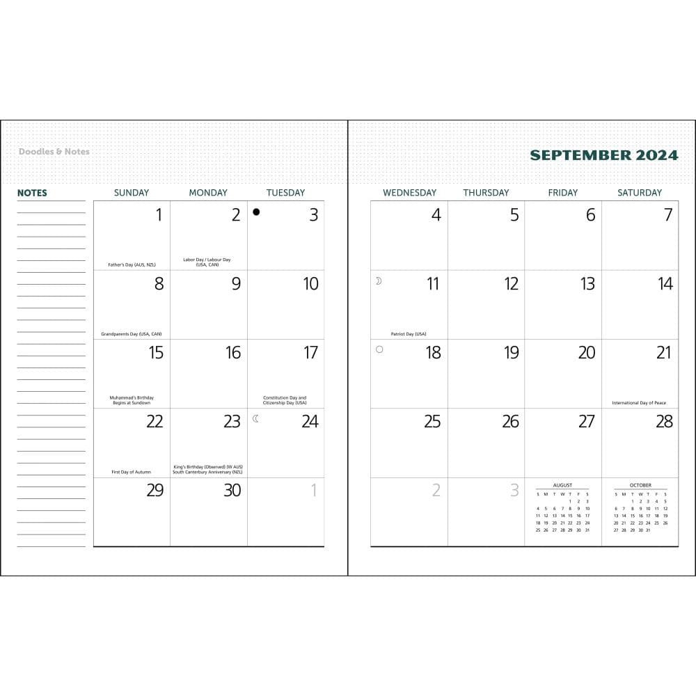 National Parks WPA Monthly Spiral 2024 Planner