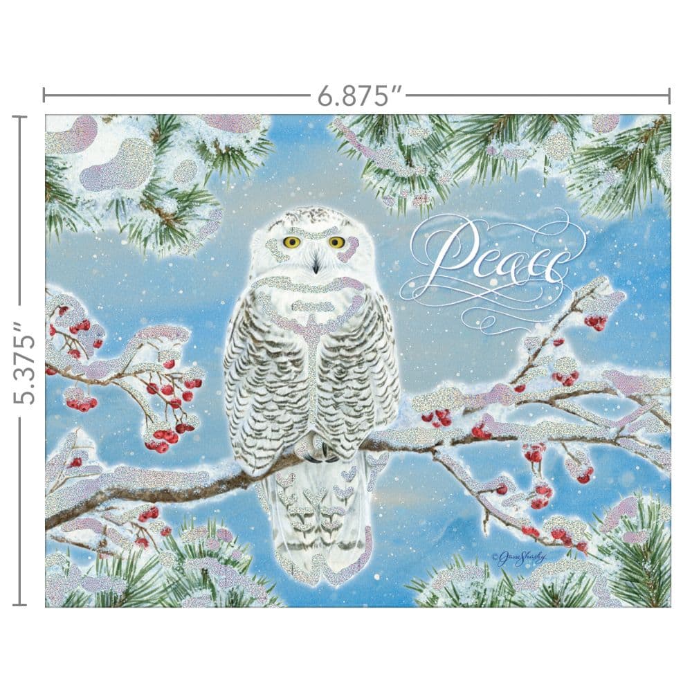 Holiday Owl Heaven and Nature Sing Christmas Cards Fourth Alternate Image