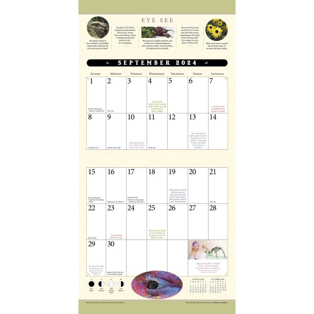 Old Farmers Almanac 2024 Wall Calendar