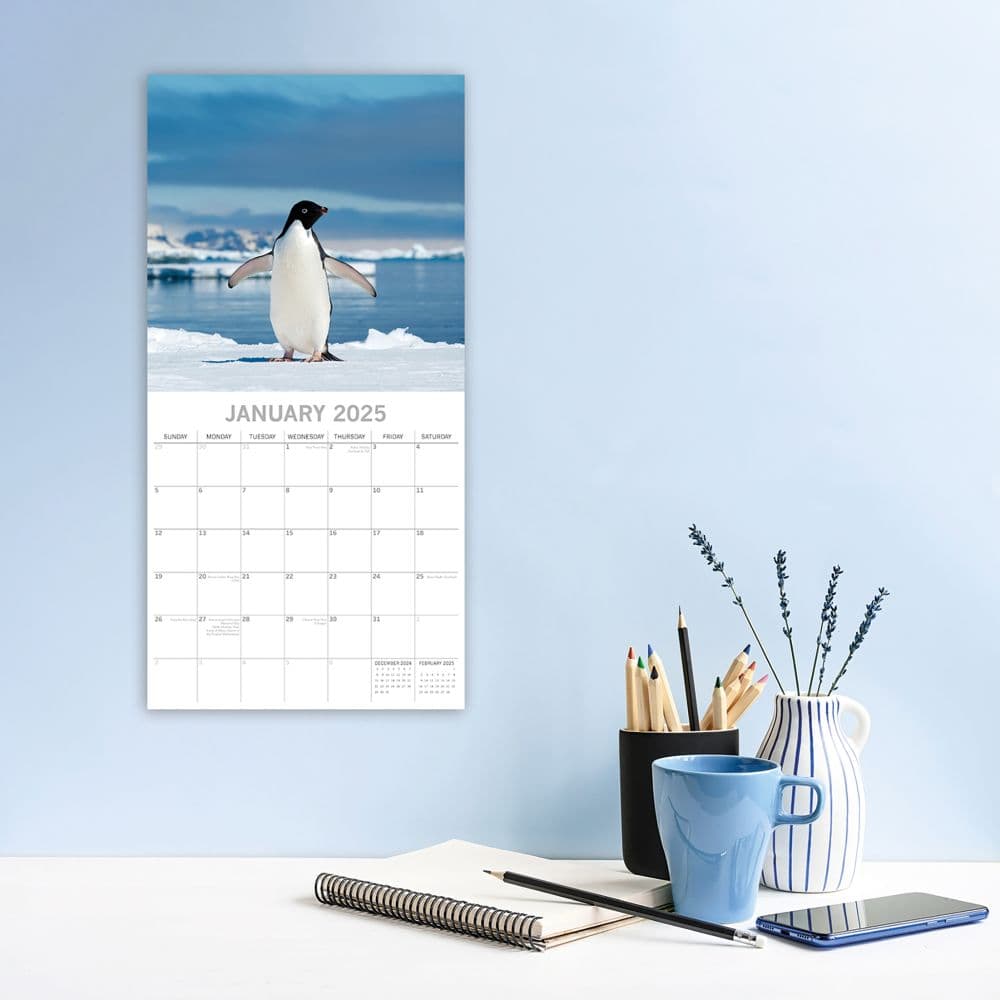 Penguins 2025 Wall Calendar Second Alternate Image width=&quot;1000&quot; height=&quot;1000&quot;