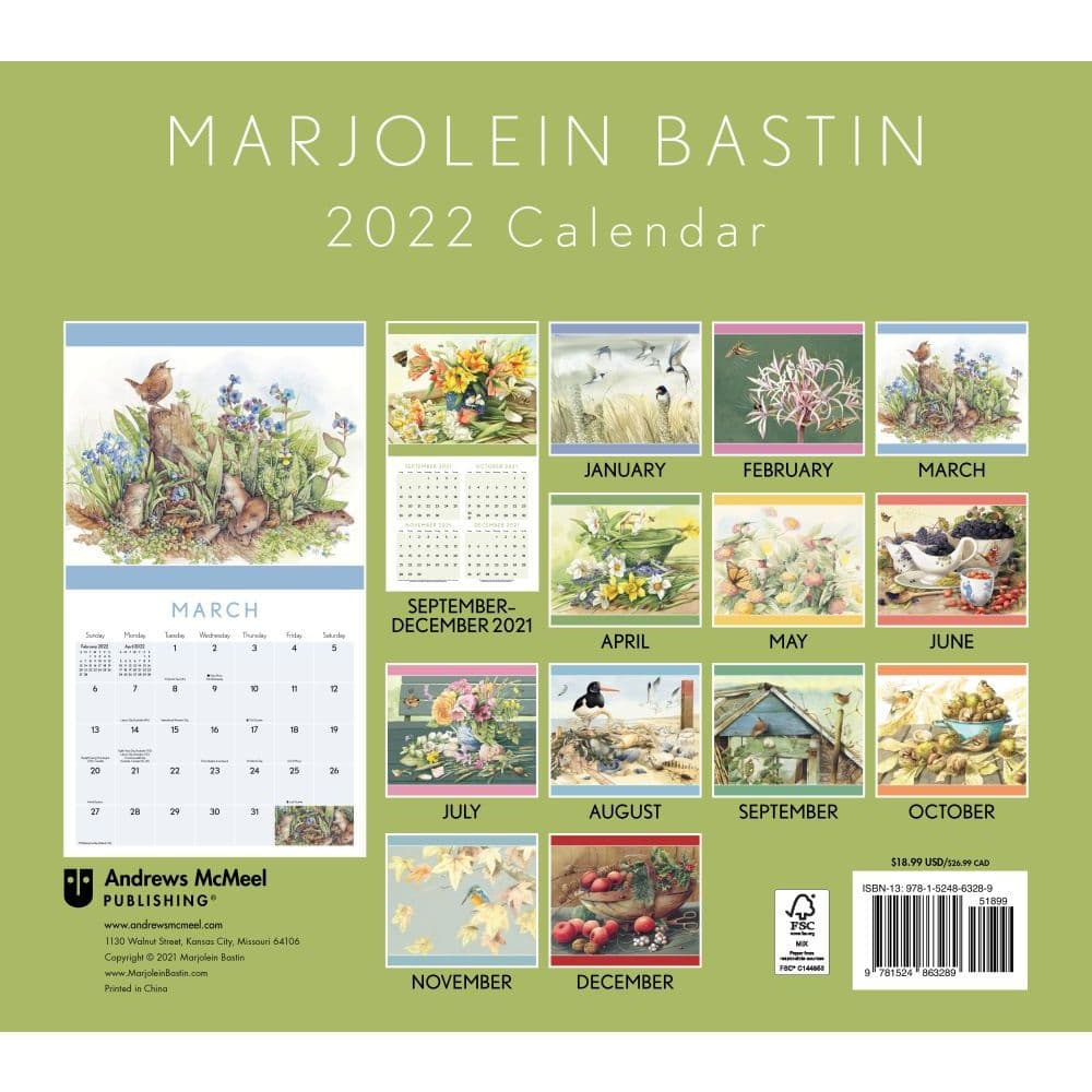 Marjolein Bastin 2023 Calendar Marjolein Bastin Natures Inspiration 2022 Deluxe Wall Calendar With Print -  Calendars.com
