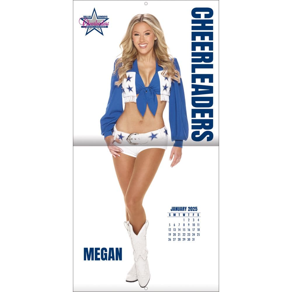 NFL Dallas Cowboys Cheerleaders 2025 Wall Calendar Alt3