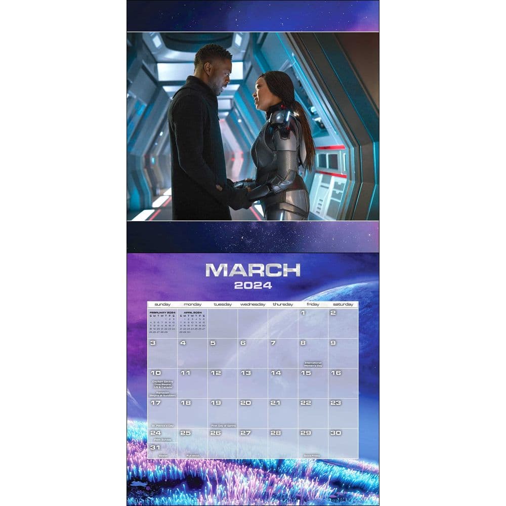 Star Trek Discovery 2024 Wall Calendar March
