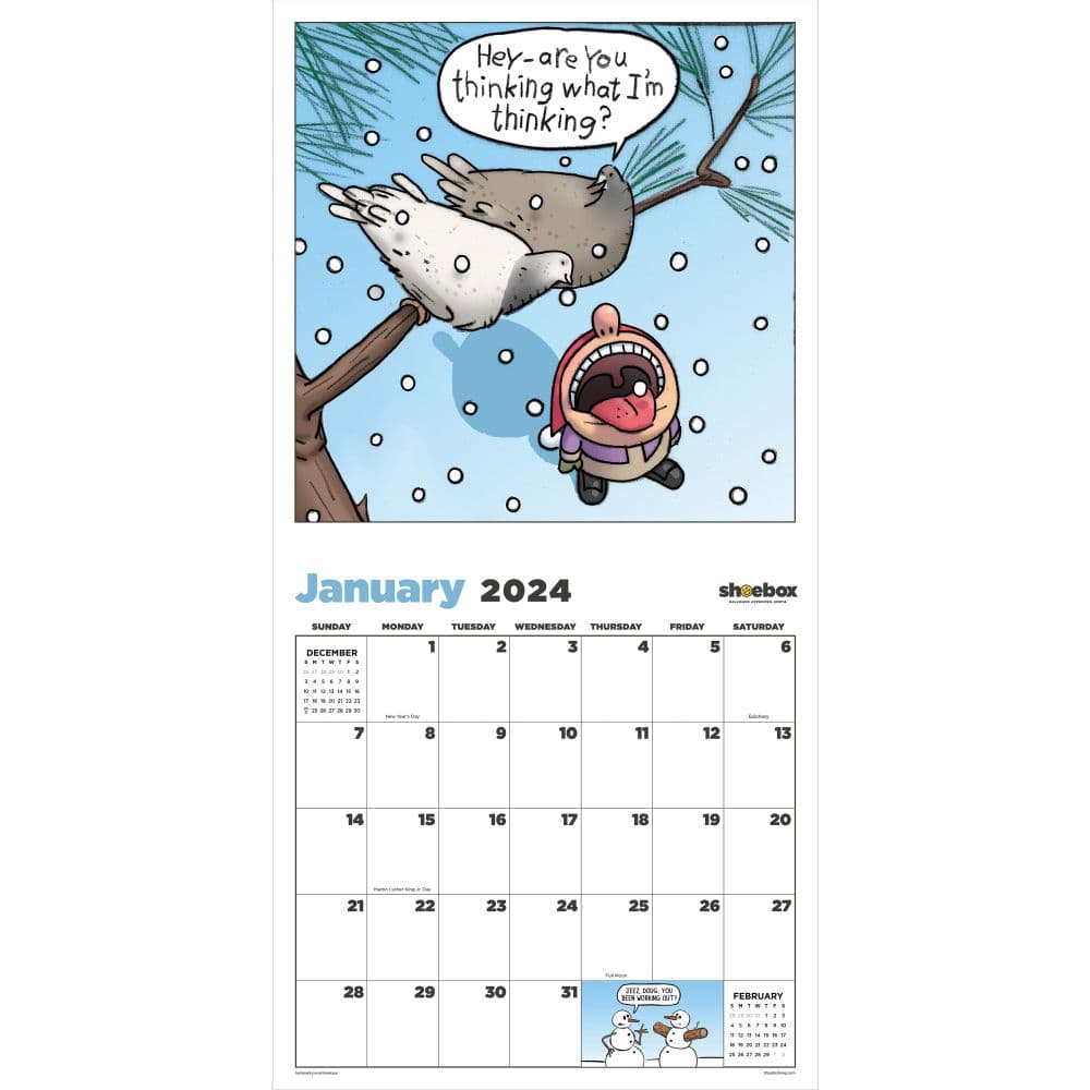 Laugh Out Loud by Shoebox 2024 Wall Calendar