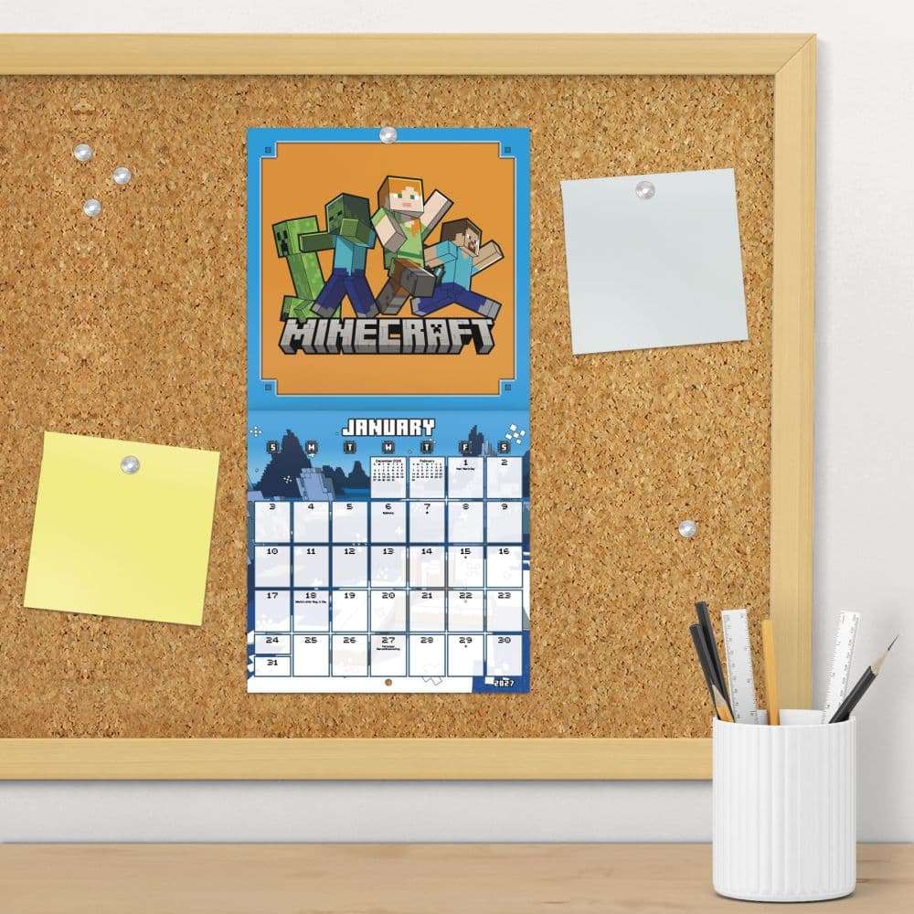 Minecraft 2027 Mini Wall Calendar Fourth Alternate Image
