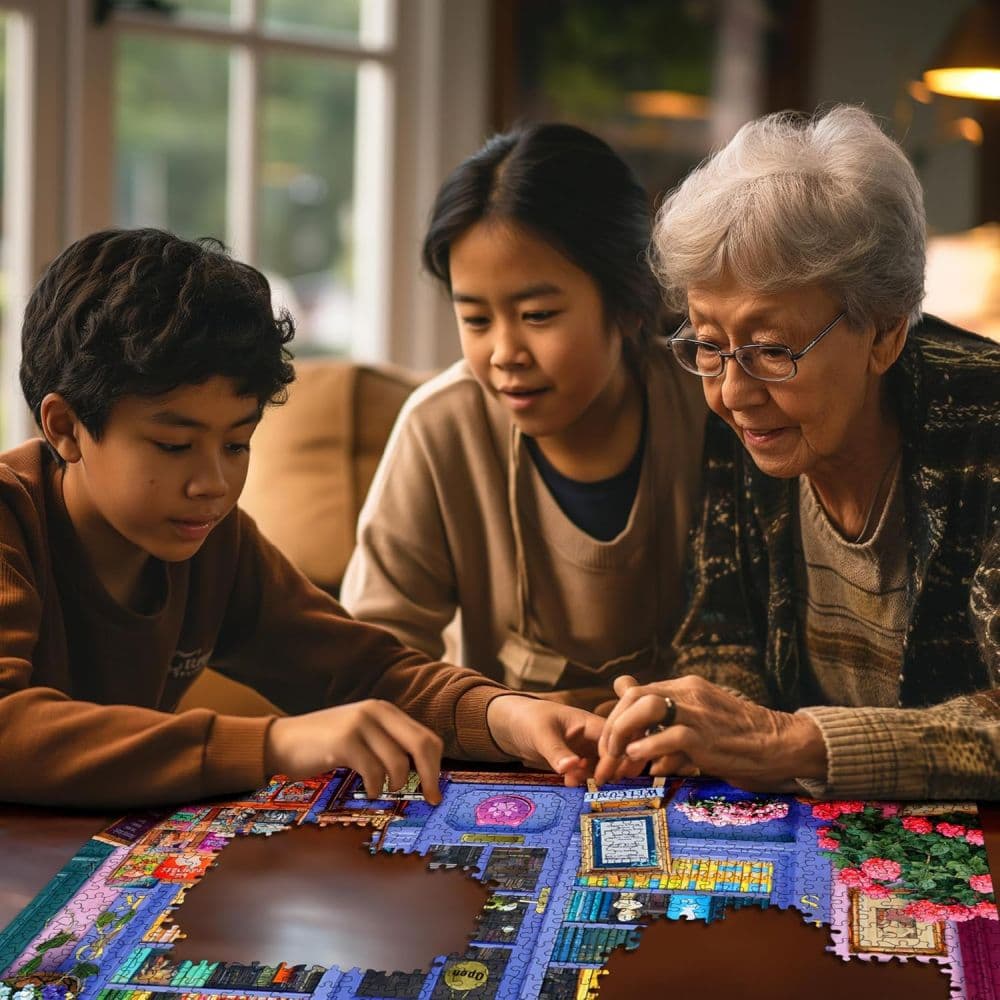 Little Book Shop 1000 Piece Puzzle by Sadi Fourth Alternate Image