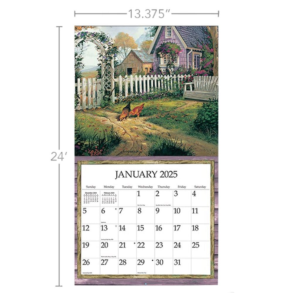 Simple Country by Michael Humphries 2025 Wall Calendar Third Alternate Image width=&quot;1000&quot; height=&quot;1000&quot;