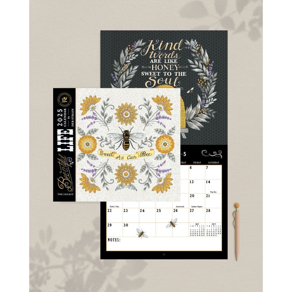 Bee-u-tiful Life 2025 Wall Calendar Third Alternate Image