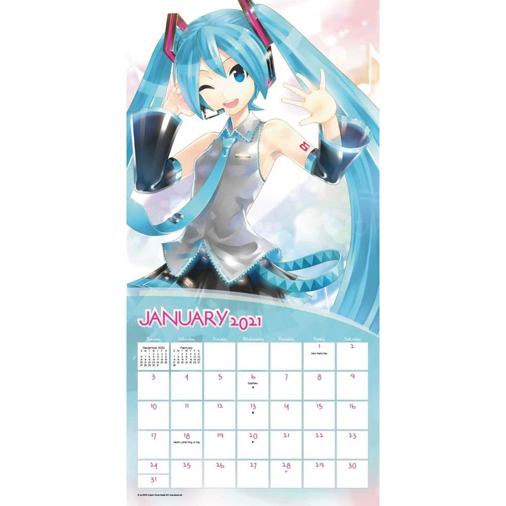 Hatsune Miku Wall Calendar