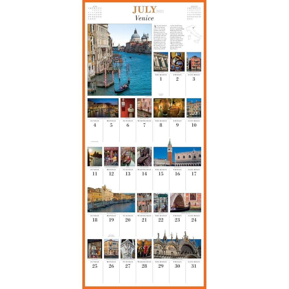 365 Days of Italy Wall Calendar