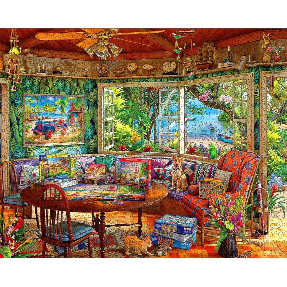Puzzler's Paradise 1000 Piece Puzzle by Angelo Bonito First Alternate Image
