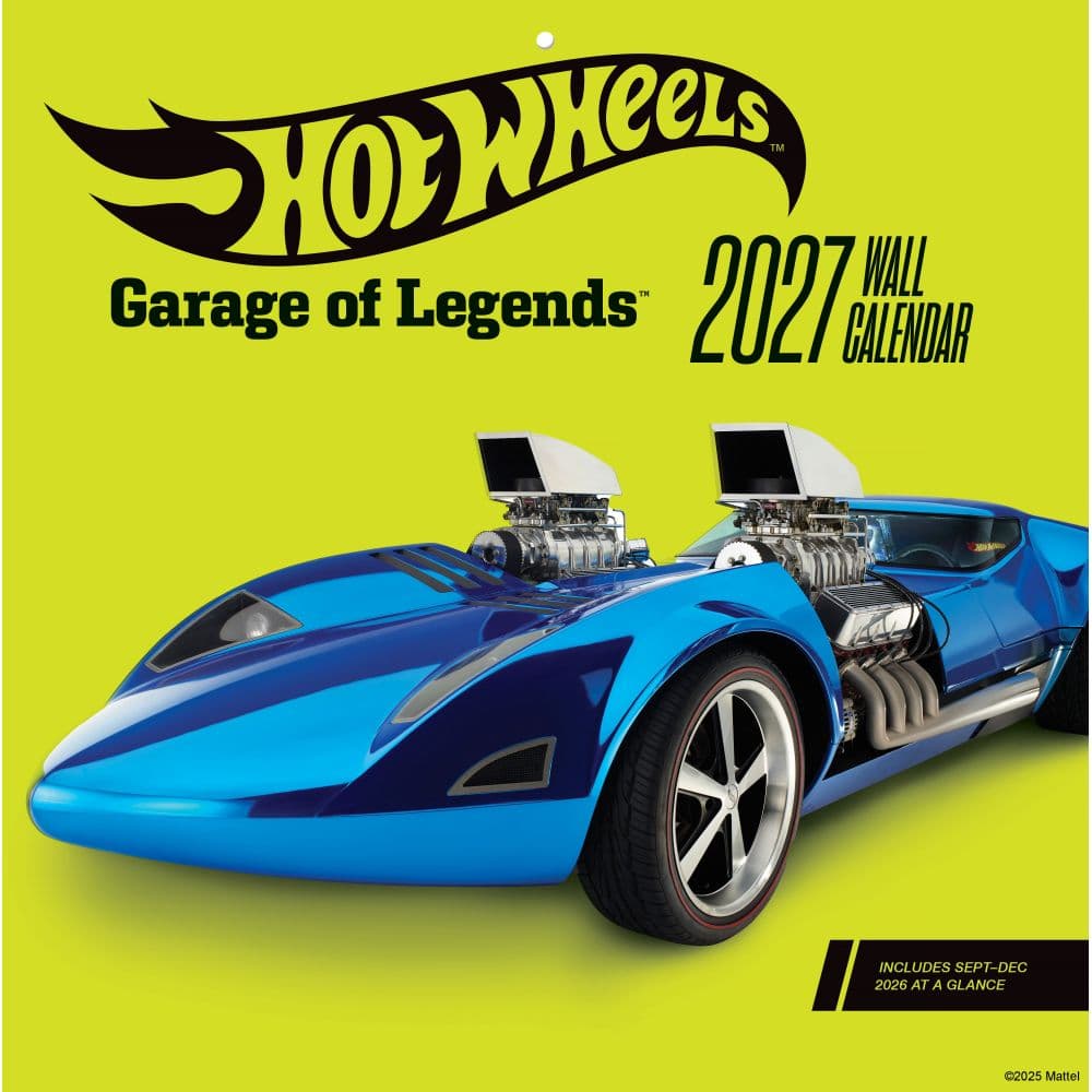 Hot Wheels Garage of Legends 2027 Wall Calendar Main Product Image