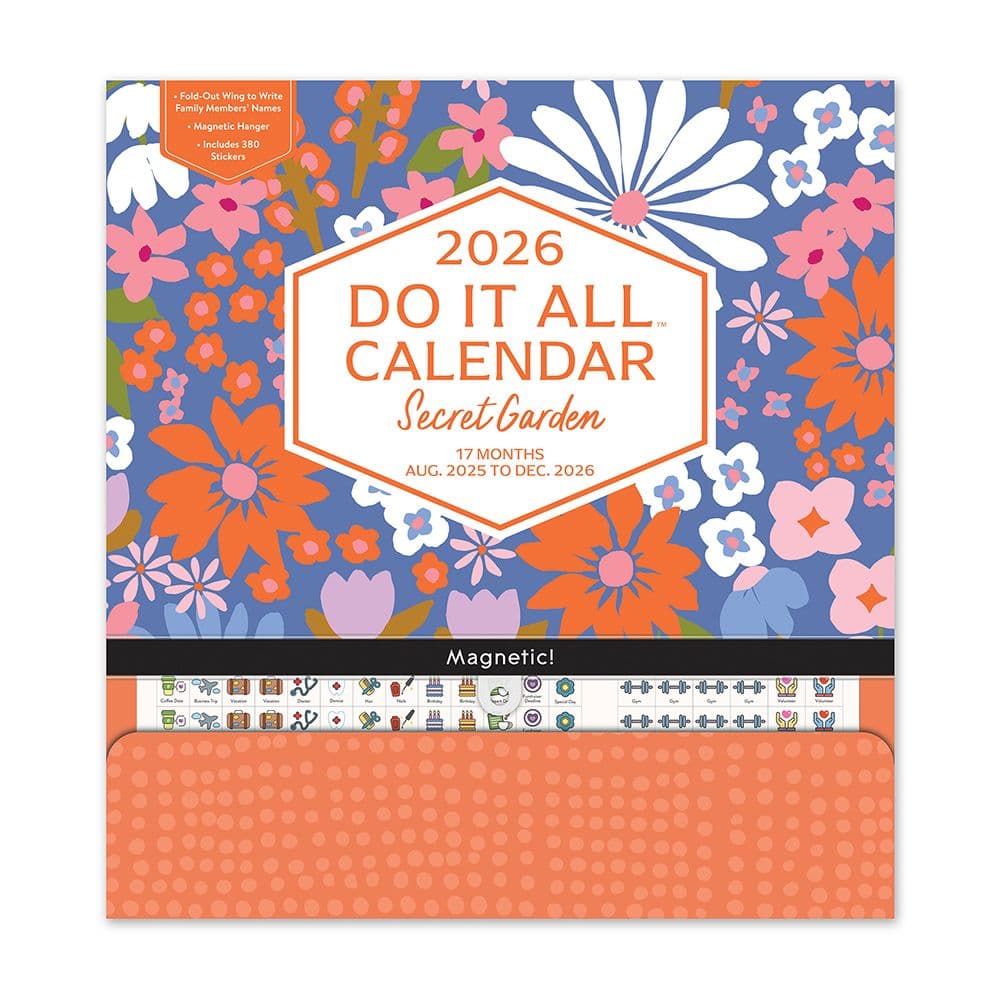 Secret Garden Do It All 2026 Wall Calendar Main Image
