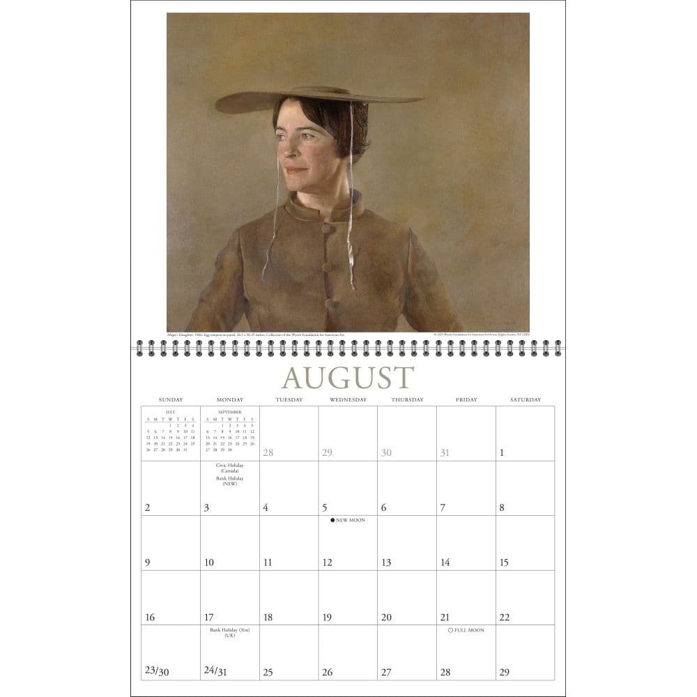 Art of Andrew Wyeth 2026 Wall Calendar Third Alternate image