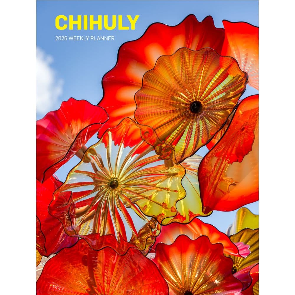 image Chihuly 12 Month Weekly 2026 Planner Main Image