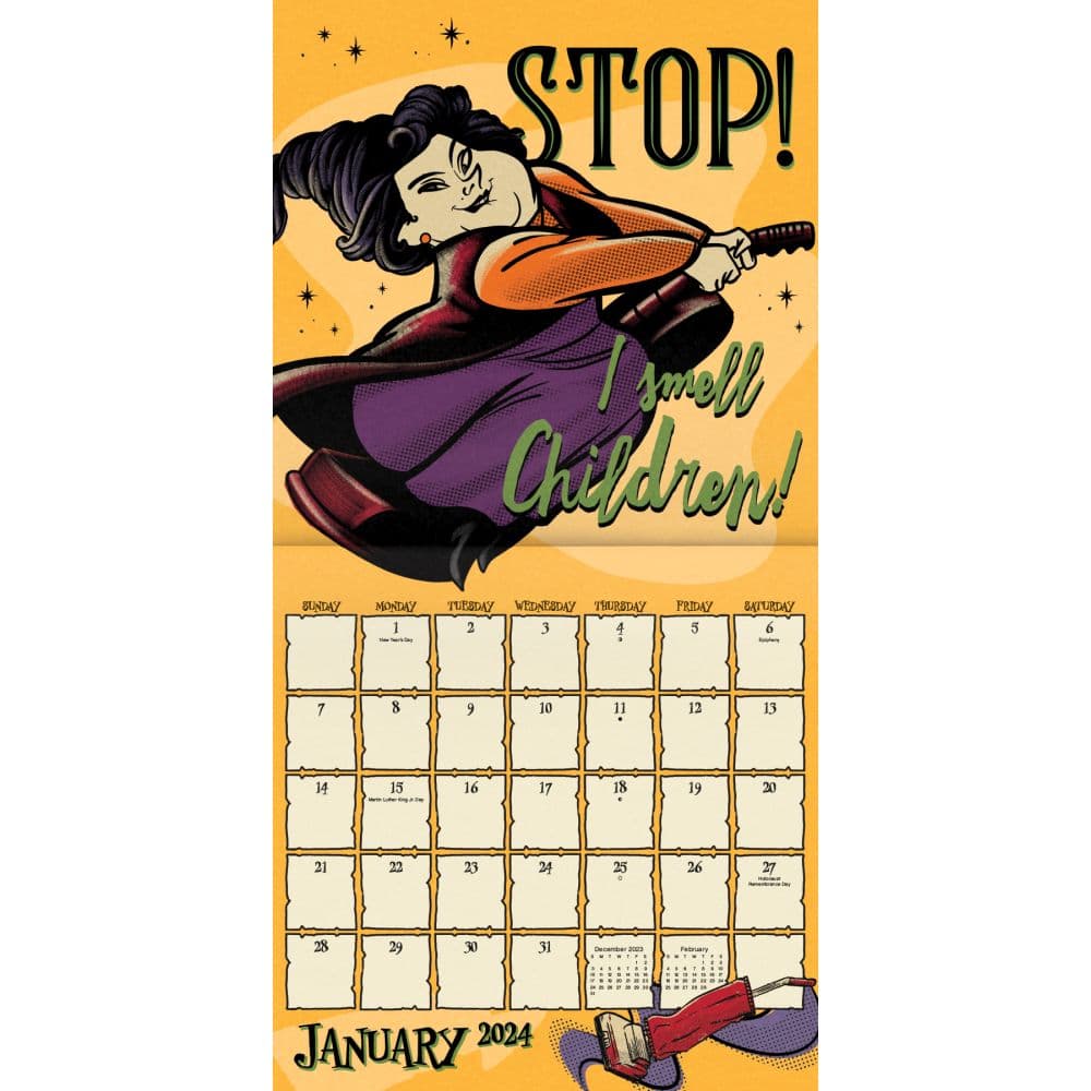 Hocus Pocus 2024 Wall Calendar