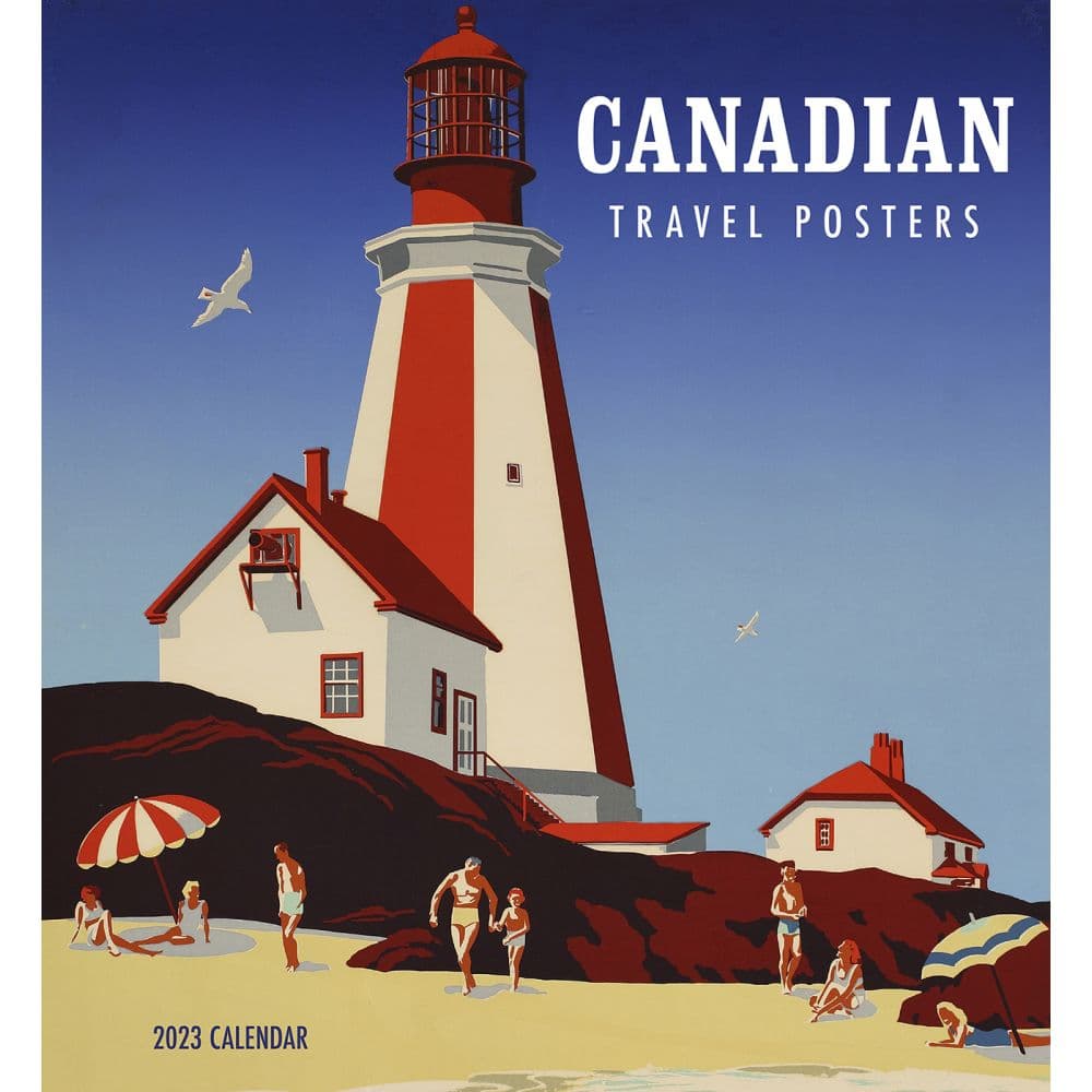 Pomegranate Canadian Travel Posters 2023 Wall Calendar