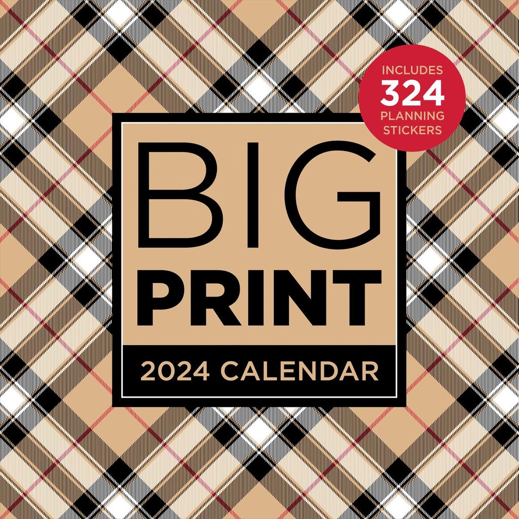 Big Print 2024 Wall Calendar