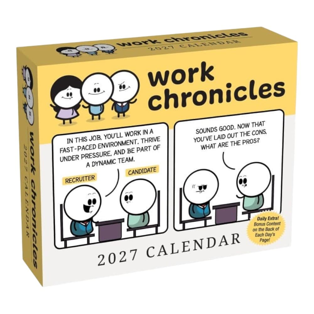 image Work Chronicles 2027 Desk Calendar Main Product Image