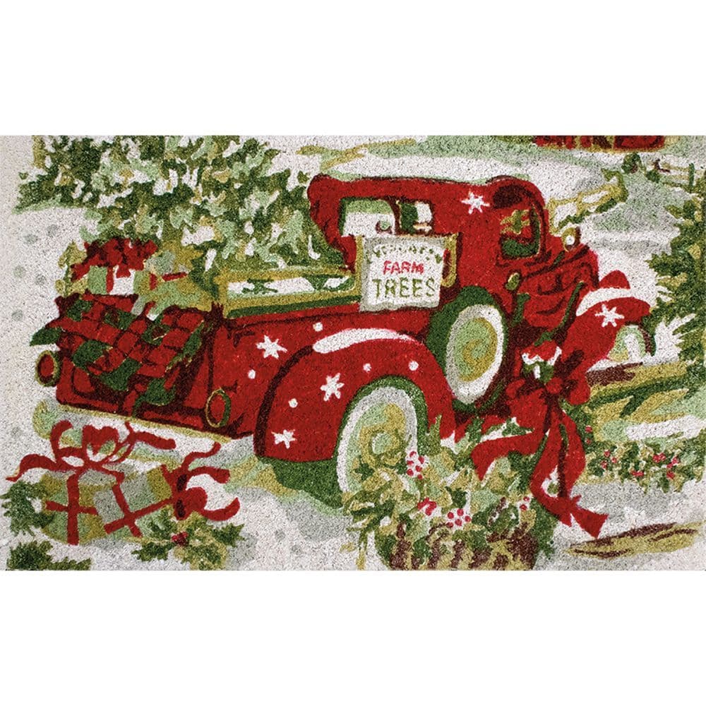 Home for Christmas Coir Small Doormat by Susan Winget
