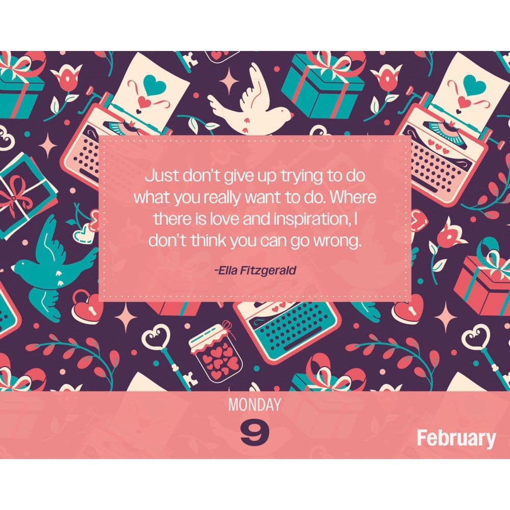 Positive Vibes Only 2026 Desk Calendar Second Alternate Image