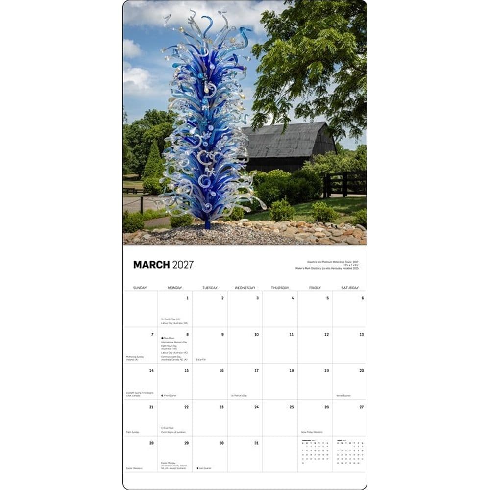 Chihuly 2027 Wall Calendar Third Alternate Image