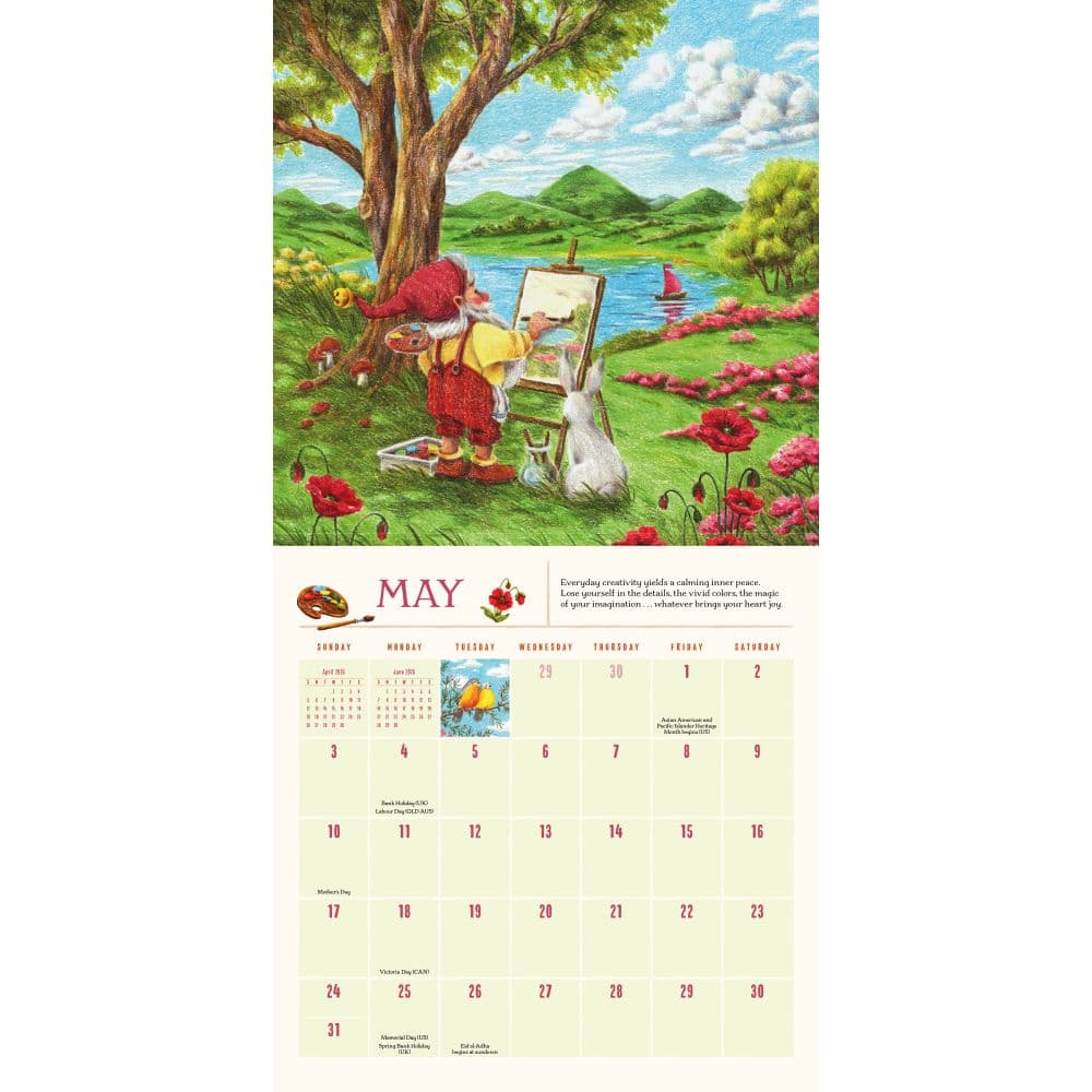 Gnome Life 2026 Wall Calendar Third Alternate Image