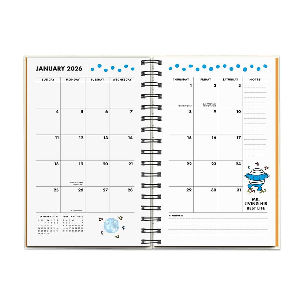 Mr Positive Thinking Chenille 2026 Planner Third Alternate Image