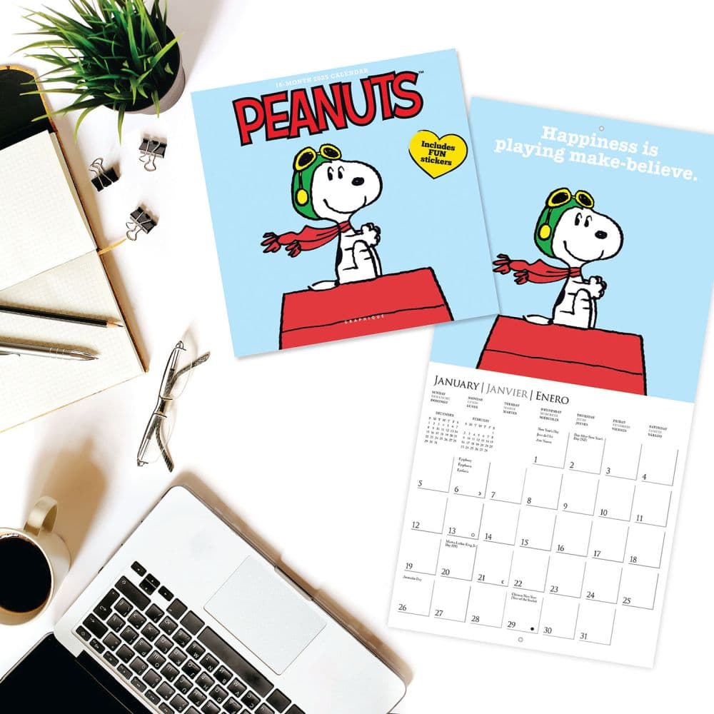 Peanuts 2025 Mini Wall Calendar Main Image