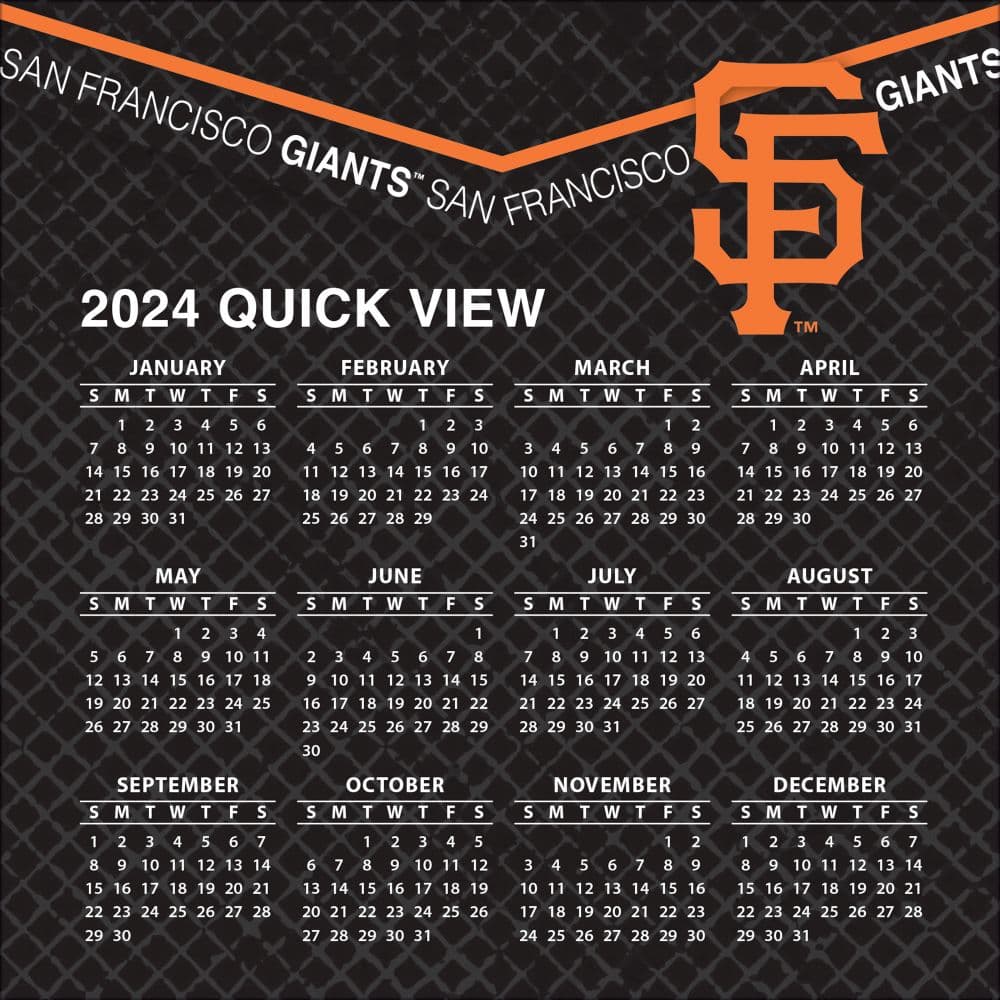 San Francisco Giants 2024 Desk Calendar - Calendars.com