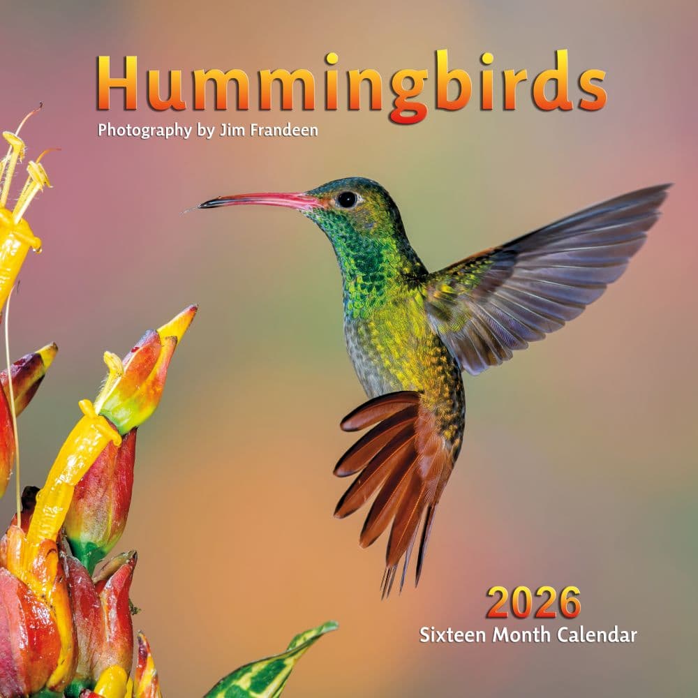 Hummingbirds 2026 Wall Calendar  Main Image