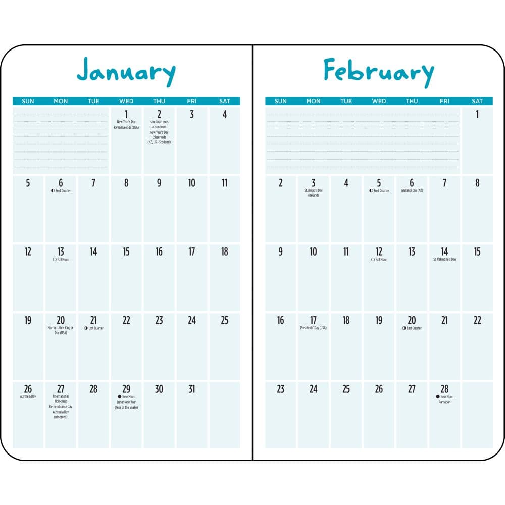 Pillow Thoughts 2025 Calendar