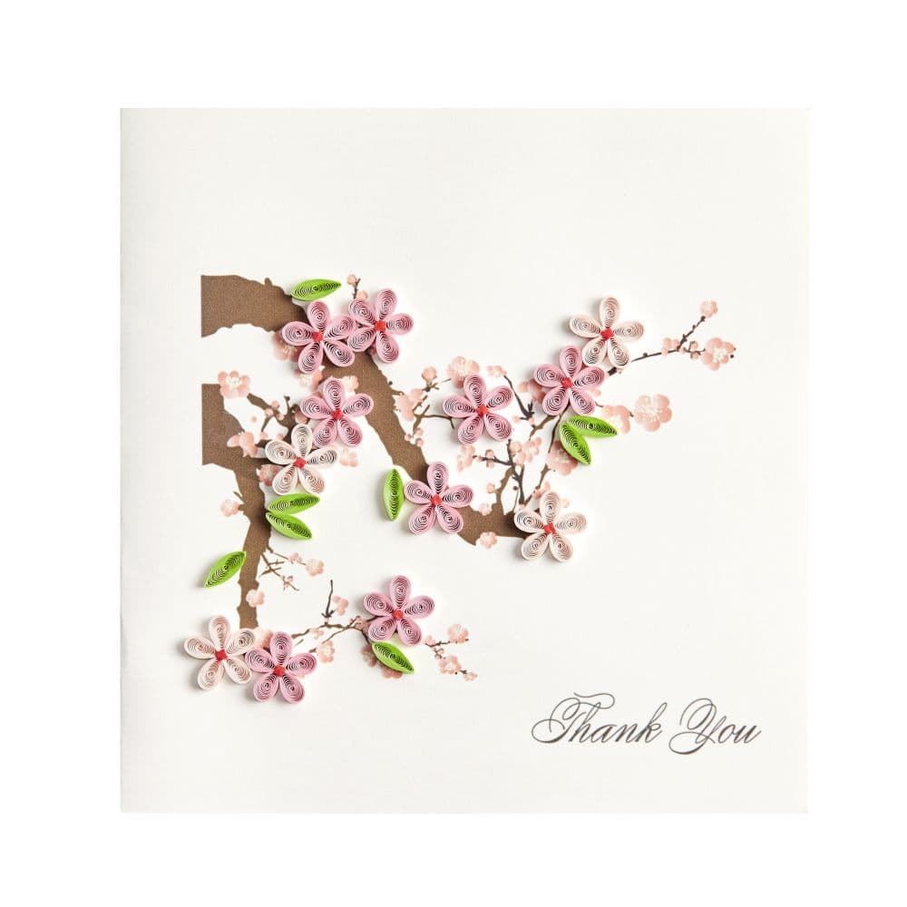 Cherry Blossom Quilling Thank You Card First Alternate Image width=&quot;1000&quot; height=&quot;1000&quot;