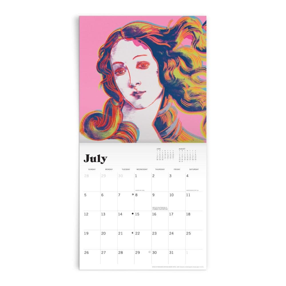 Warhol Classic 2026 Wall Calendar Fourth Alternate Image