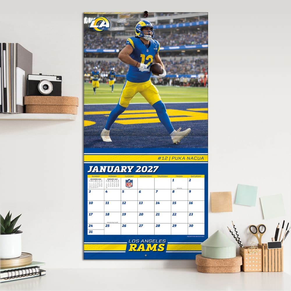 NFL Los Angeles Rams 2027 Wall Calendar Fifth Alternate Image