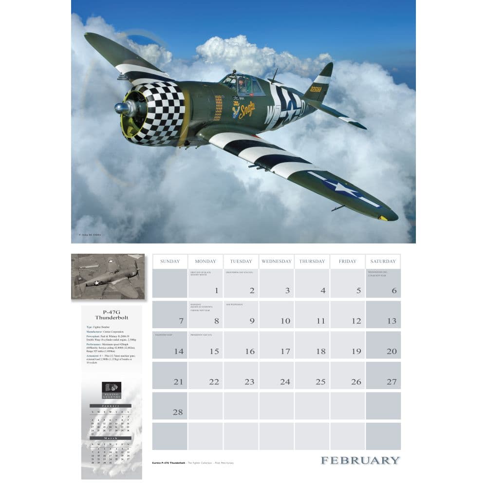 Flying Legends 2027 Wall Calendar Second Alternate Image