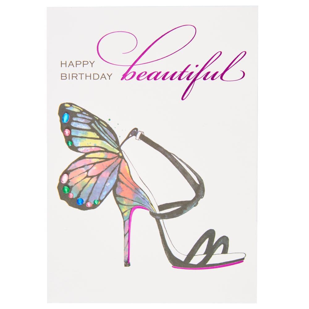 Butterfly Shoe Birthday Card First Alternate Image width=&quot;1000&quot; height=&quot;1000&quot;