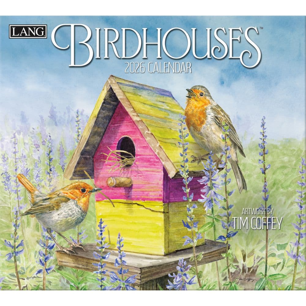 Birdhouses 2026 Wall Calendar by Tim Coffey Main Image