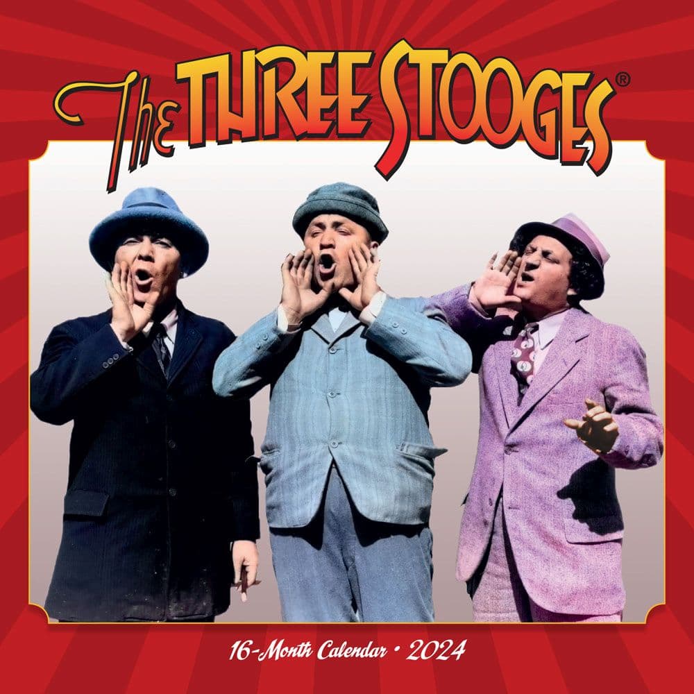 Three Stooges 2024 Mini Wall Calendar