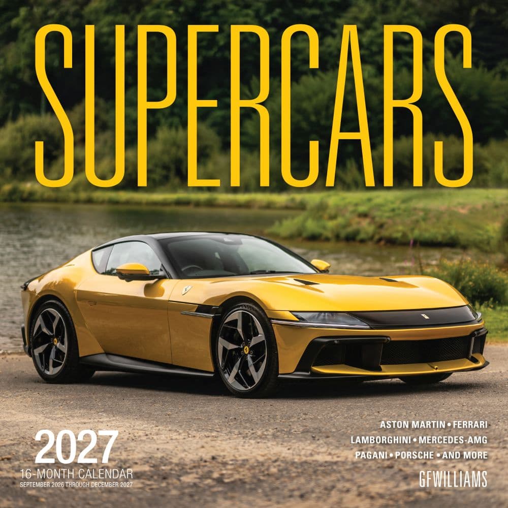 Supercars 2027 Wall Calendar Main Product Image