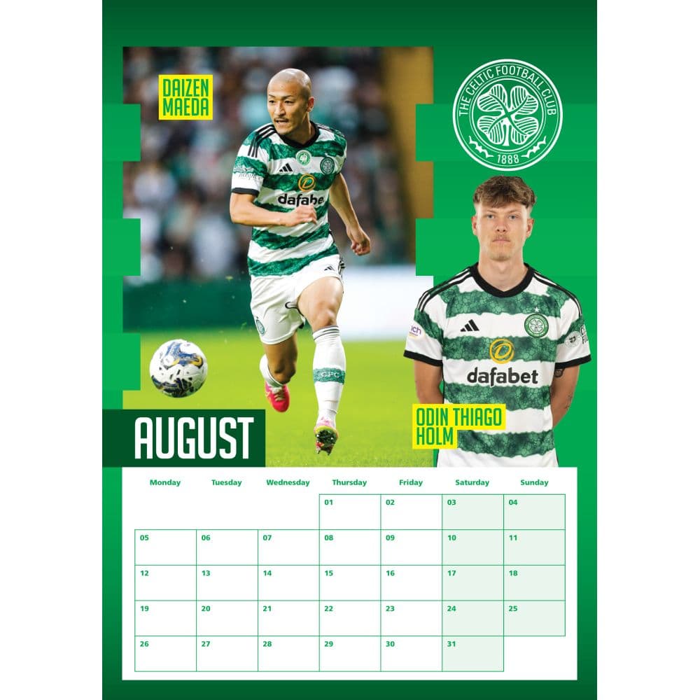 Celtic FC Poster 2024 Wall Calendar Second Alternate Image width=&quot;1000&quot; height=&quot;1000&quot;