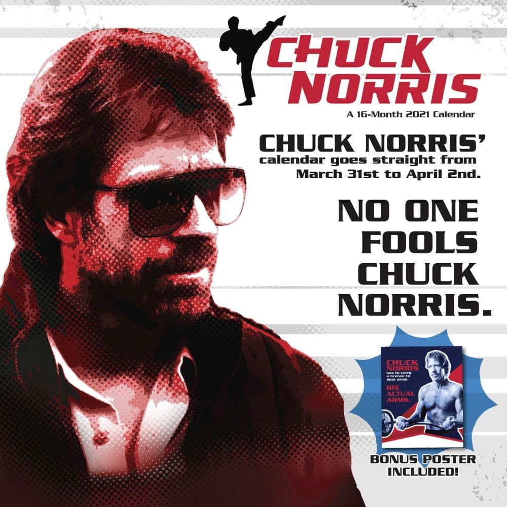 2021 Chuck Norris Wall Calendar